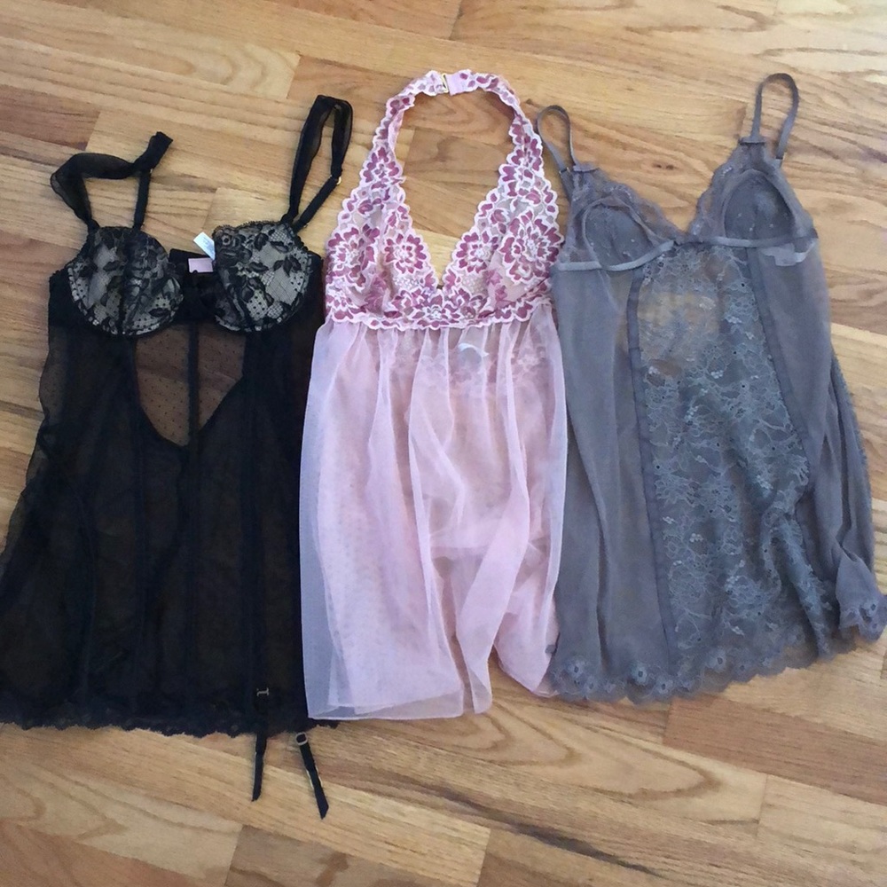 Set of 3 VS lingerie tops